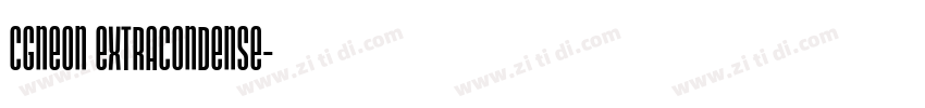 CgNeon ExtraCondense字体转换